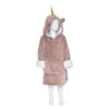 Sweat Plaid à Capuche Licorne Rose Enfant Atmosphera