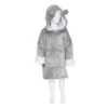 Sweat Plaid à Capuche Ours Gris Enfant Atmosphera