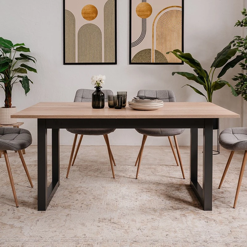 Table à Manger Extensible 160/200 Cm 8 Table à Manger Extensible 160/200 Cm – Image 8