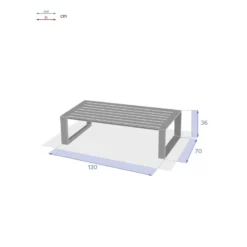Table Basse Extérieure Allure Blanc Hespéride -ATMOSPHERA Soldes table basse exterieure allure blanc hesperide 2