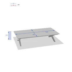 Table Basse Extérieure Embruns Praline Hespéride -ATMOSPHERA Soldes table basse exterieure embruns praline hesperide 2