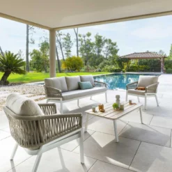 Table Basse Extérieure Oriengo Blanc Hespéride 7 Table Basse Extérieure Oriengo Blanc Hespéride -ATMOSPHERA Soldes table basse exterieure oriengo blanc hesperide 2