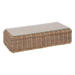 Table Basse Extérieure Rectangulaire Savinia Coloris Tahini Hespéride