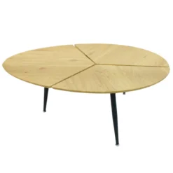Table Basse Ovale Miller Pieds Métal -ATMOSPHERA Soldes table basse ovale miller pieds metal 4