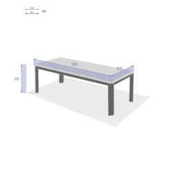 Table Basse Pavane Houblon Et Blanc Hespéride -ATMOSPHERA Soldes table basse pavane houblon et blanc hesperide 1