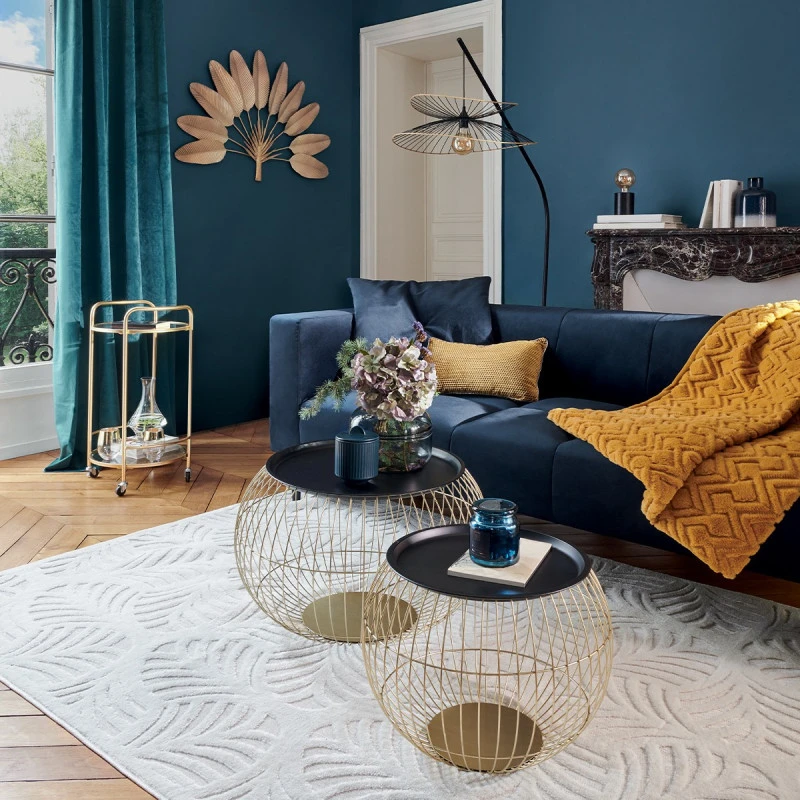 Table Basse X2 Métal Doré Alya Atmosphera 6 Table Basse X2 Métal Doré Alya Atmosphera – Image 6