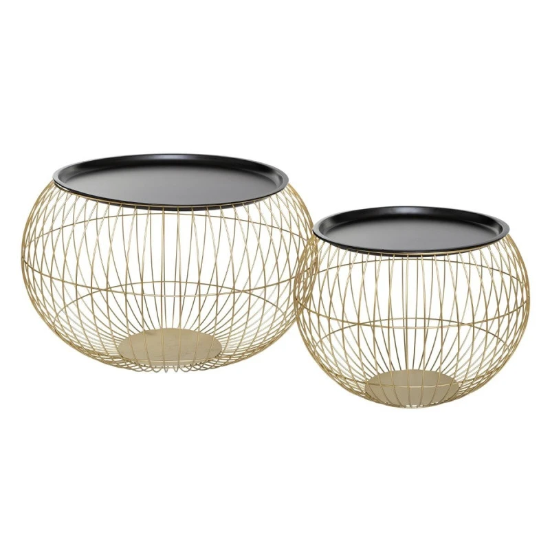 Table Basse X2 Métal Doré Alya Atmosphera 1 Table Basse X2 Métal Doré Alya Atmosphera