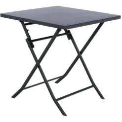 Table Carrée Pliante Greensboro 2p Graphite Hespéride