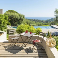 Table Carrée Pliante Greensboro 2p Tonka Hespéride -ATMOSPHERA Soldes table carree greensboro tonka hesperide 2