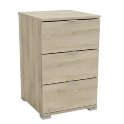 Demeyere Table De Chevet 3 Tiroirs Perfect Naturel