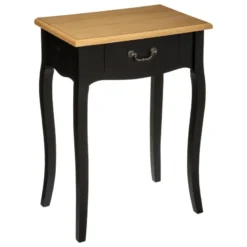 Table De Chevet Chrysa Noire Atmosphera