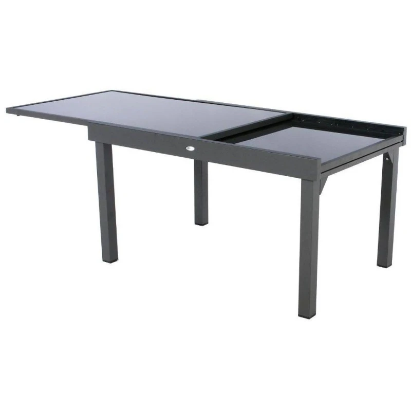 Table Rectangulaire Ext. Verre Piazza 10 P. Graphite Hespéride 5 Table Rectangulaire Ext. Verre Piazza 10 P. Graphite Hespéride – Image 5