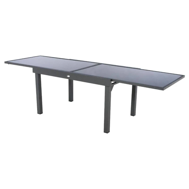 Table Rectangulaire Ext. Verre Piazza 10 P. Graphite Hespéride 1 Table Rectangulaire Ext. Verre Piazza 10 P. Graphite Hespéride