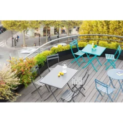 Table Rectangulaire Pliante Greensboro 4p Graphite Hespéride -ATMOSPHERA Soldes table rectangulaire greensboro 110x70cm graphite hesperide 3