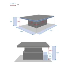Table Relevable Moorea Savana Hespéride -ATMOSPHERA Soldes table relevable moorea savana hesperide 1 3