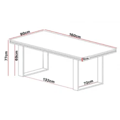 Table Salle Manger 160 Cm Marseille -ATMOSPHERA Soldes table salle manger 160 cm marseille 2