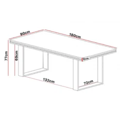 Table Salle Manger 180 Cm Marseille -ATMOSPHERA Soldes table salle manger 180 cm marseille 1 2