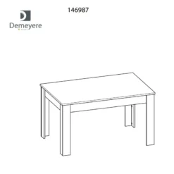 Demeyere Table De Salle Manger 140 Cm Bruce -ATMOSPHERA Soldes table salle manger bruce 3