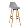 Tabouret Bar Maxon Simili Gris Atmosphera