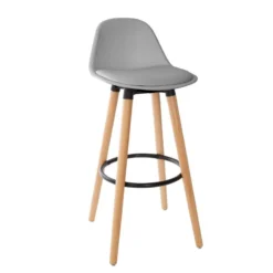 Tabouret Bar Maxon Simili Gris Atmosphera