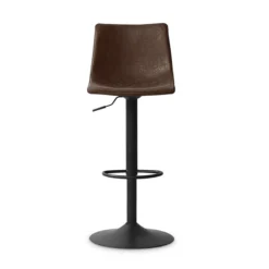 Tabouret De Bar Réglable Trevi PU Brun -ATMOSPHERA Soldes tabouret bar reglable trevi pu brun 2