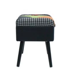 Tabouret Coffre Valise Patchwork Sur Pieds -ATMOSPHERA Soldes tabouret coffre valise patchwork sur pieds 5