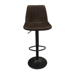 Tabouret De Bar Barcelona PU Brun Foncé -ATMOSPHERA Soldes tabouret de bar barcelona pu brun fonce 5