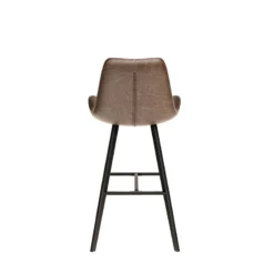 Tabouret De Bar Bas Alicante PU Brun Foncé -ATMOSPHERA Soldes tabouret de bar bas alicante pu brun fonce 2
