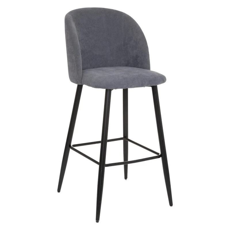 Tabouret De Bar Gris Céleste Pieds Noirs Atmosphera 1 Tabouret De Bar Gris Céleste Pieds Noirs Atmosphera