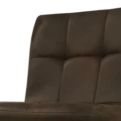 Tabouret De Bar Marron Pieds Métal Noir -ATMOSPHERA Soldes tabouret de bar marron pieds metal noir 2