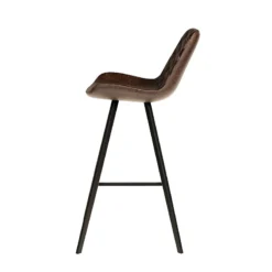 Tabouret De Bar Palmas PU Brun Foncé -ATMOSPHERA Soldes tabouret de bar palmas pu brun fonce 1 5