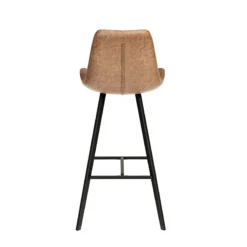 Tabouret De Bar Palmas PU Cognac -ATMOSPHERA Soldes tabouret de bar palmas pu cognac 2