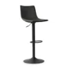 Tabouret De Bar Réglable Trevi PU Noir