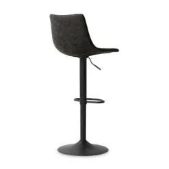 Tabouret De Bar Réglable Trevi PU Noir -ATMOSPHERA Soldes tabouret de bar reglable trevi pu noir 2