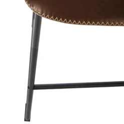 Tabouret De Bar Simili Marron Lois Atmosphera -ATMOSPHERA Soldes tabouret de bar smili marron lois atmosphera 3