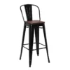 Tabouret De Bar Oscar Orme Antique Et Noir