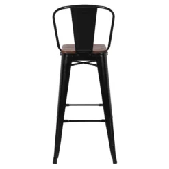 Tabouret De Bar Oscar Orme Antique Et Noir -ATMOSPHERA Soldes tabouret de bar victoria orme antique et noir 3