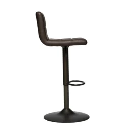Tabouret De Bar Vintage Delek Ajustable Brun Atmosphera -ATMOSPHERA Soldes tabouret de bar vintage delek ajustable brun atmosphera 2