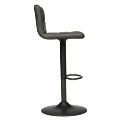 Tabouret De Bar Vintage Delek Ajustable Gris Atmosphera -ATMOSPHERA Soldes tabouret de bar vintage delek ajustable gris atmosphera 1 3