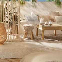 Tabouret Macramé Atmosphera -ATMOSPHERA Soldes tabouret macrame atmosphera 2