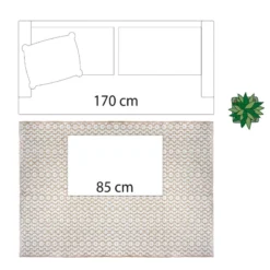 Tapis En Jute Et Coton 120x170cm Atmosphera -ATMOSPHERA Soldes tapis en jute et coton 120x170cm atmosphera 4