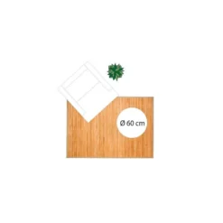 Tapis Latte Bambou 120x170cm Naturel Atmosphera -ATMOSPHERA Soldes tapis latte bambou 120x170cm naturel 2