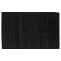Tapis Latte Bambou 120x170cm Noir Atmosphera