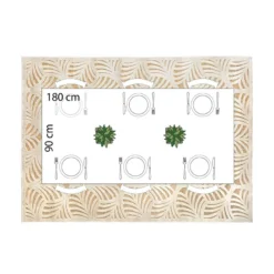Tapis Rectangulaire Relief Feuille 160x230 Atmosphera -ATMOSPHERA Soldes tapis rectangulaire relief feuille 160x230 atmosphera 1 3
