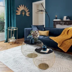 Tapis Rectangulaire Relief Feuille 160x230 Atmosphera -ATMOSPHERA Soldes tapis rectangulaire relief feuille 160x230 atmosphera 1 7