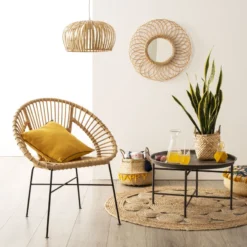 Tapis Rond Ajouré En Jute Atmosphera -ATMOSPHERA Soldes tapis rond ajoure en jute atmosphera 2