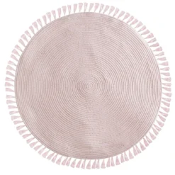 Tapis Rose D90 à Franges Atmosphera