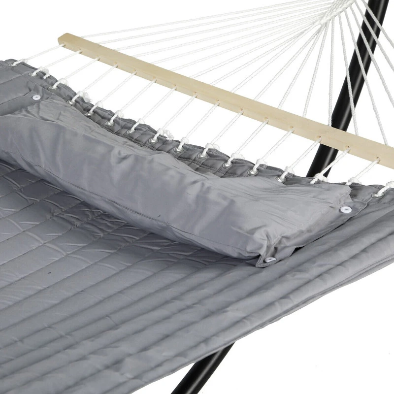 Toile De Hamac Matelassé Akio Gris Sans Pied Hespéride 2 Toile De Hamac Matelassé Akio Gris Sans Pied Hespéride – Image 2