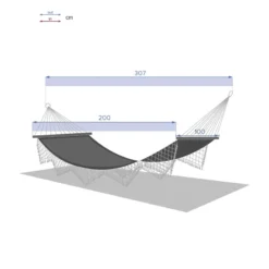 Toile Hamac Rialto Curry 2 M Hespéride -ATMOSPHERA Soldes toile hamac rialto curry 2 hesperide 2