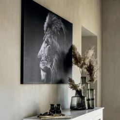 Toile Imprimée Lion 78x118 Cm Atmosphera -ATMOSPHERA Soldes toile imprimee lion 78x118 cm atmosphera 2